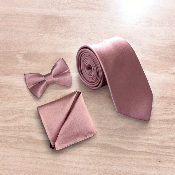 mens tie rose gold