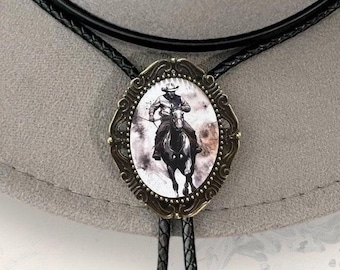 Western Bolo Tie for Men or for Women, Bolo Ties Western Cowboy Tie, Cowboy Necklace, Bolo Cowboy Neckties, Western Cowboy Ties Wedding