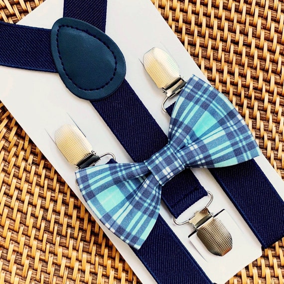 Easter Plaid Bow Tie, Navy Bow Tie, Navy Plaid Bow Tie, Easter Outfit, Bow Tie for Men, Boys, Girls, Baby, Toddlers, Easter Bow Ties