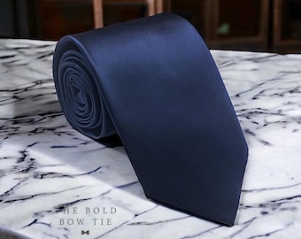 Corbatas azul marino - Accesorios elegantes Corbata de boda para hombre