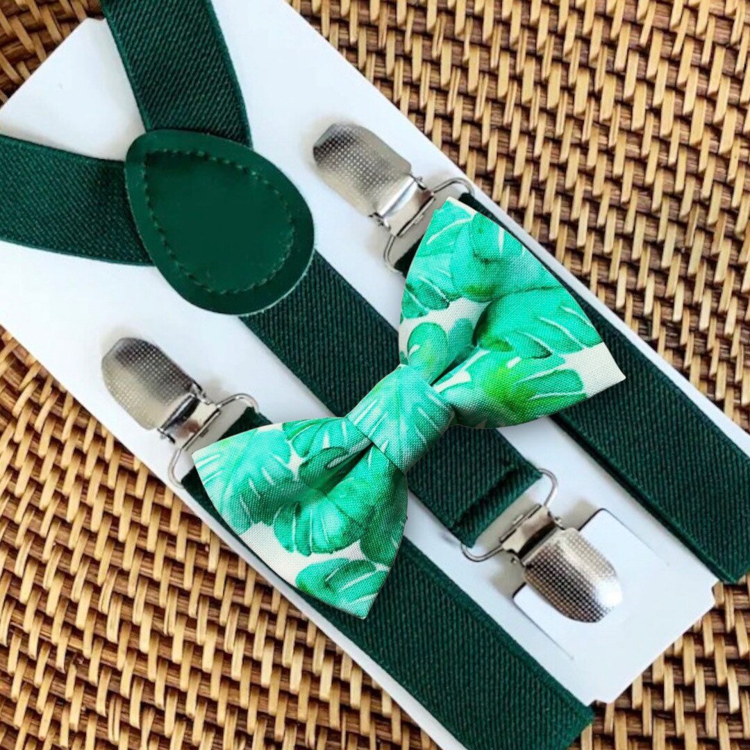 Monstera Bow Tie Monstera Leaf Bow Ties Destination Wedding Etsy