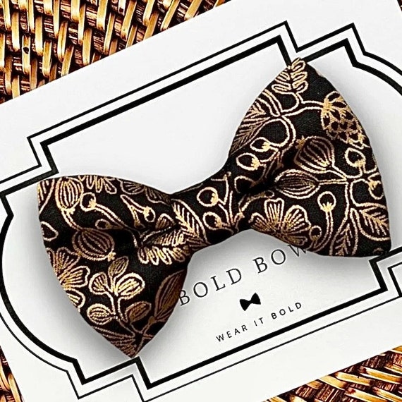 Black & Gold New Years Eve Dog Bow Tie, Happy New Year, Cat Bow Tie, Dog Bowtie, Dog Bowties, Dog Bow Ties, New Year Party, New Years Gift