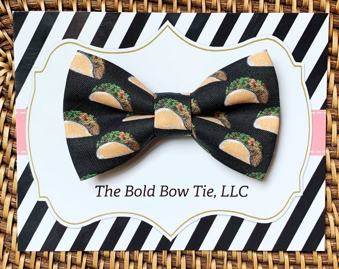 Taco Dog Bow Tie, Taco Tuesday Dog Bowtie, Dog Accessories, Cinco de Mayo, Dog gifts, Dog Clothes, Dog Gift, Gifts for Dog Lovers
