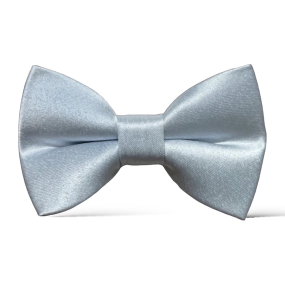 Dusty Blue Bow Tie, Bow Ties for Men, Satin Dusty Blue Wedding, Dusty Blue Bowtie, Bow Ties, Ring Bearer Outfit, Boys Bow Tie, Groomsmen