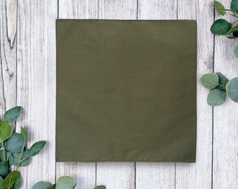 Olive Pocket Square, Olive Green Pocket Squares Wedding Handkerchief for Groom and Groomsmen, Mens Handkerchief, Wedding Accessories