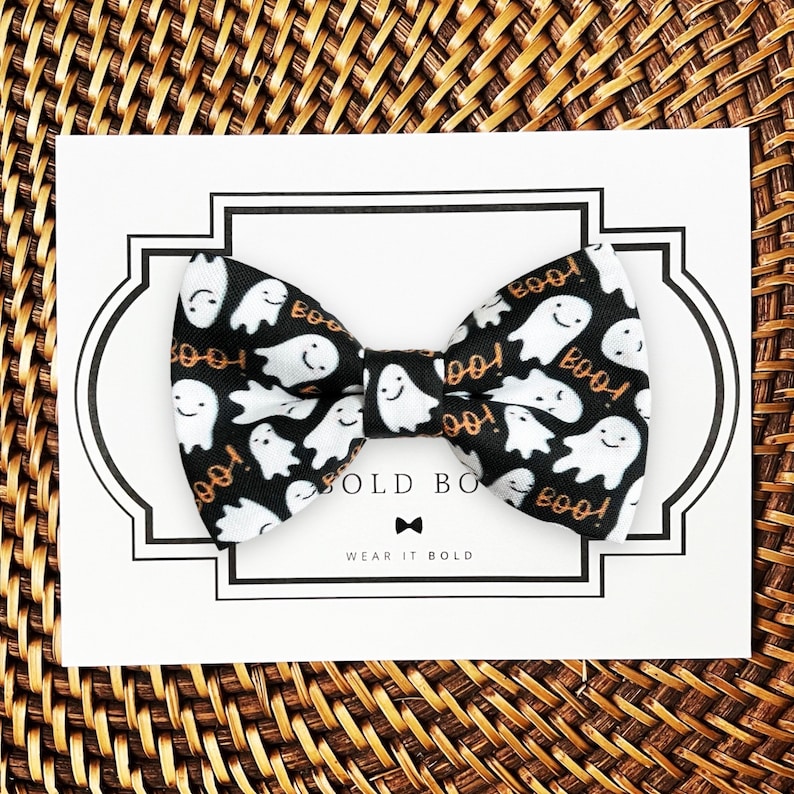 Halloween Ghost Dog Bow Tie for Fall Dog Collar Bow Tie for Etsy