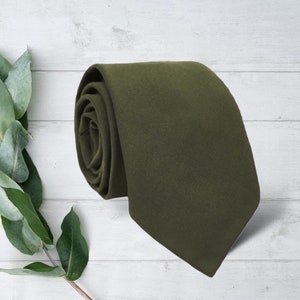 Olive Green necktie for men or women.