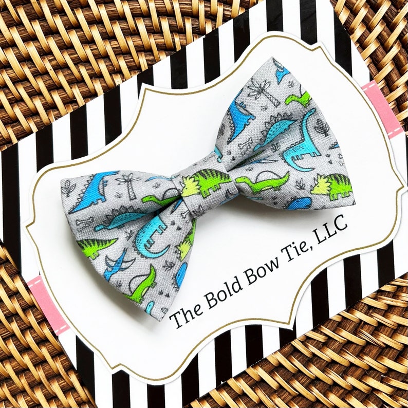Dinosaur Dog Bow Tie & Cat Bow Tie Dog Bowtie Bow Ties Dog Etsy