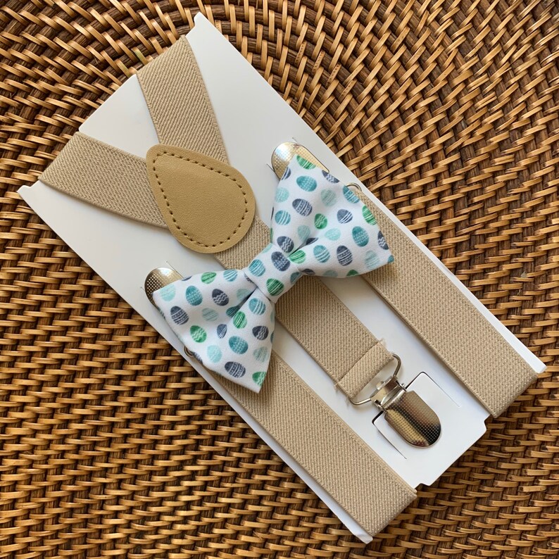Easter Bow Tie Bow Tie With Eggs Easter Outfit for Boys Bow Etsy
