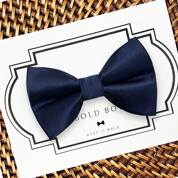 Navy Dog Bow Tie, Dog Wedding, Dog Ring Bearer, Dog Bows, Dog Collar Bows, Bow Tie for Dog, Cat Bow Tie, Dog Clothes, Dog Accessories