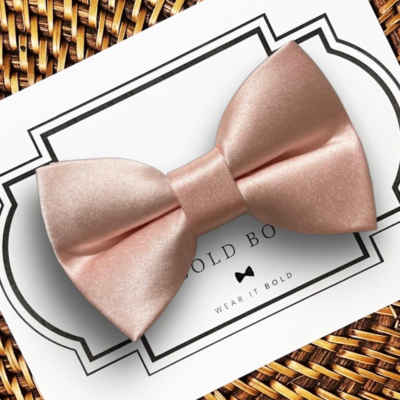 Blush Pink Dog Bow Tie for Dog Collar, Dog Bowtie, Dog Accessories, Gift for Pet, Dog Gift, Dog Mom, Dog Wedding Collar, Dog Wedding Attire