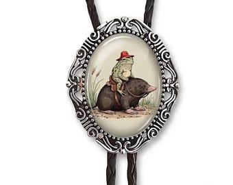 Frog Bolo Tie for Men and Women, Western Cowboy Bola Necktie, Funny Groomsmen Gift