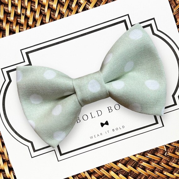 Sage Dog Bow Tie, Dog Ring Bearer, Sage Wedding, Sage Green Dog Wedding Attire, Boy Dog Collar Bows, Dog Bowtie for Collar, Dog Bows