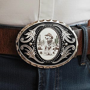 Dog Belt Buckle - Etsy display picture 2