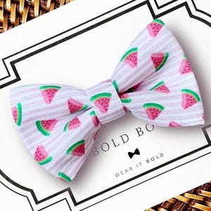 Summer Watermelon Dog Bow Tie, Pink Bow Tie for Dogs, Cats, Bow Ties, Dog Bow Tie, Dog Accessories, Dog Birthday Gift, Dog Lover Gift