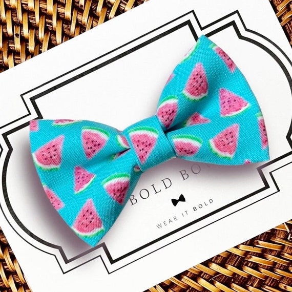 Summer Watermelon Dog Bow Tie, Blue Bow Tie for Dogs, Cats, Bow Ties, Dog Bow Tie, Dog Accessories, Dog Birthday Gift, Dog Lover Gift