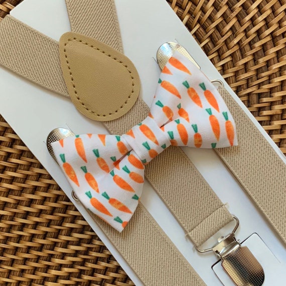 Easter Bow Tie Bow Tie With Carrots Easter Outfit for Boys Bow