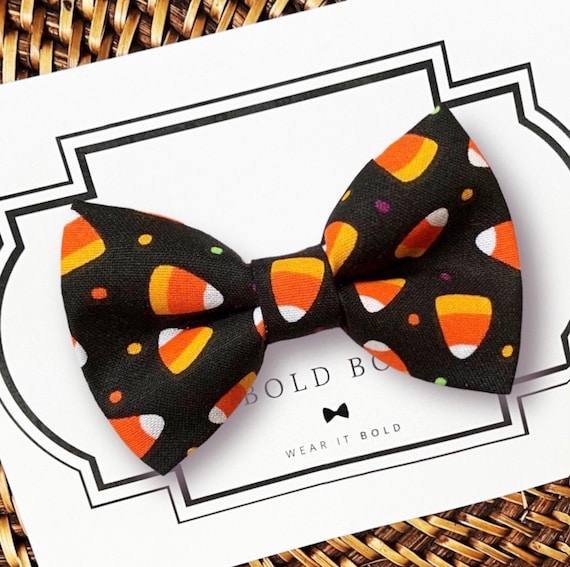 Fall Dog Bow Tie for Fall Dog Collar, Bow Tie for Puppy Collar, Halloween Collar Bow Tie, Dog Bowtie, Fall Dog Bowtie, Fall Bow Tie for Dogs