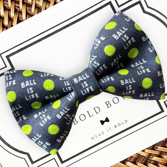 Tennis Ball Dog Bow Tie, Bow Tie for Dogs, Cats, Pets, Bowtie, Bow Ties, Dog Bow Tie, Dog Accessories, Dog Birthday Gift, Dog Lover Gift
