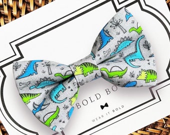 Dinosaur Dog Bow Tie or Cat Bow Tie, Dog Bowtie for Dog Lover Gift, Dog Mom Gifts for Pets or Cat Lover Gift, Birthday Gifts for Sister