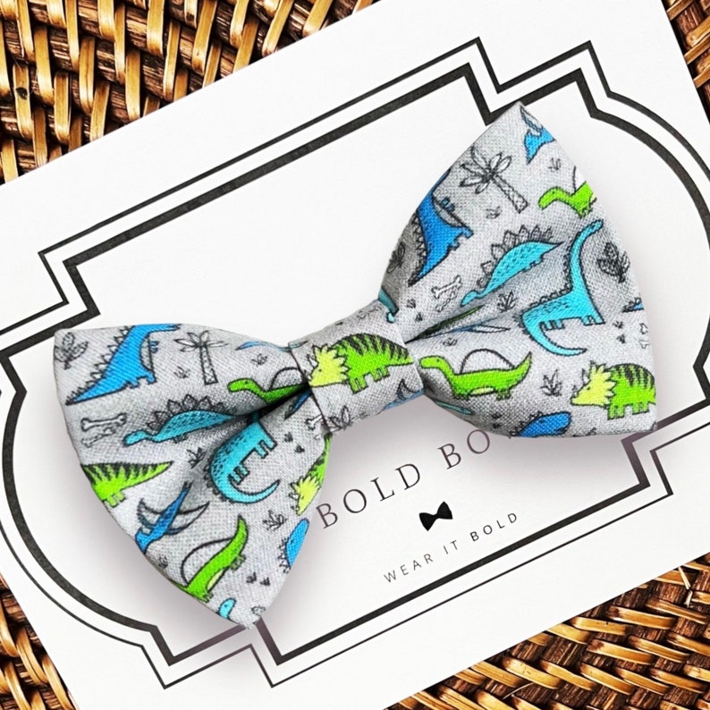 Dinosaur Dog Bow Tie & Cat Bow Tie Dog Bowtie Bow Ties Dog Etsy