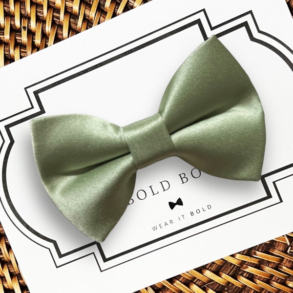 Sage Green Dog Bow Tie, Dog Ring Bearer, Sage Wedding, Dog Wedding Attire, Boy Dog Collar Bows, Bridal Shower Gift, Dog Bowtie for Collar