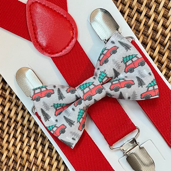 Toddler Boy Christmas Outfit, Baby Boy Christmas Outfit, Christmas Bow Tie, Boys Christmas Outfit, Toddler Bow Tie for Christmas