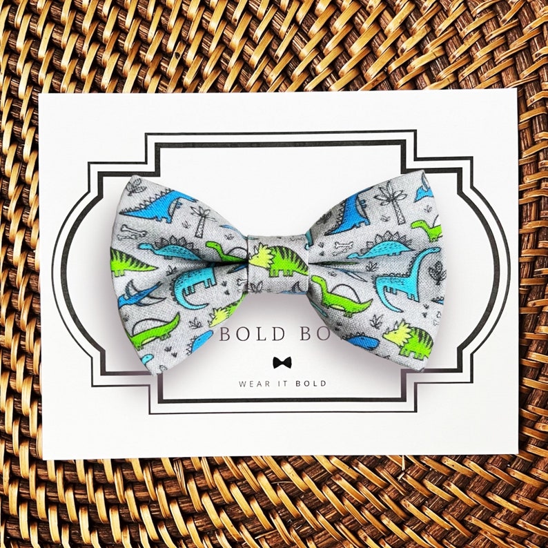 Dinosaur Dog Bow Tie & Cat Bow Tie Dog Bowtie Bow Ties Dog Etsy