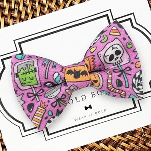 Halloween Dog Bow Tie & Cat Bow Tie, Fall Dog Bowtie for Dog Collar, Halloween Bow Tie, Bow Ties, Fall Dog Bow Tie, Collar Bow Tie, Bowtie
