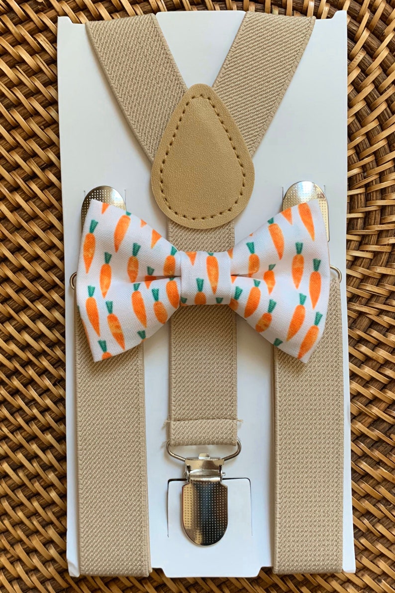 Easter Bow Tie Bow Tie With Carrots Easter Outfit for Boys Etsy