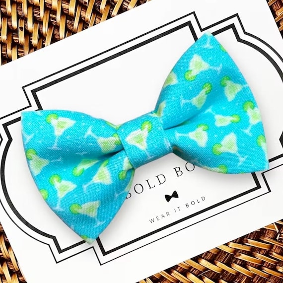 Summer Dog Bow Tie for Margarita Party, Dog Bowtie, Cinco De Mayo Dog Bows for Dog Collar, Taco Tuesday Dog Accessories, Dog Bowties
