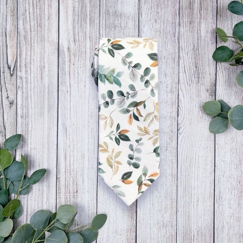 Floral Sage Bow Tie & Olive Vegan Leather Suspenders, Floral Bow Tie, Bow Ties for Men, Boys Bow Tie,Ring Bearer Outfit, Rustic Boho Wedding image 5