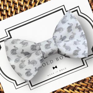 Easter Bunny Dog Bow Tie or Cat Bow Tie for Dog Collar or Cat Collar, Bow Tie for Dogs, Bowtie, Bow Ties, Spring Bow Tie, Dog Gift