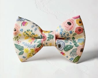 Floral Bow Tie for Mens Wedding Tie, Ring Bearer Bowtie, Toddlers, Babies