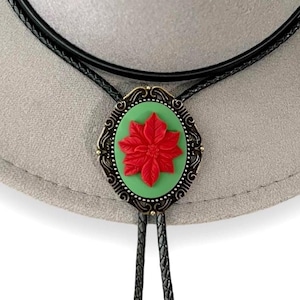 Christmas Bolo Tie Western Wedding Mens Jewelry, Cowboy Jewelry for Men Gifts for Men Gift for Him Western Gifts Bolo Tie for Men and Women