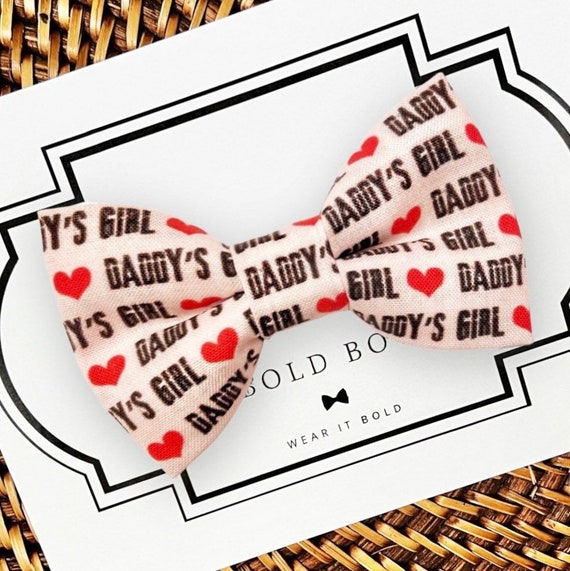 Valentine’s Day Heart Dog Bow Tie, Cat Bow Tie, Bow Tie for Dogs, Dog Bowtie, Dog Bow Ties, Daddy’s Girl, Valentines Day Gift, Dog Gift