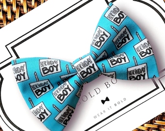 Birthday Dog Bow Tie, Birthday Bow Tie for Dogs, Cats, Pets, Bowtie, Bow Ties, Dog Bow Tie for Birthday, Dog Accessories, Dog Gift, Cat Gift