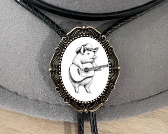 Western Cowboy Bolo Tie Country Mens Bolo Tie Vintage Cowboy Necktie for Wedding Bola Tie Bolo Tie Pig String Tie Necktie for Groomsmen