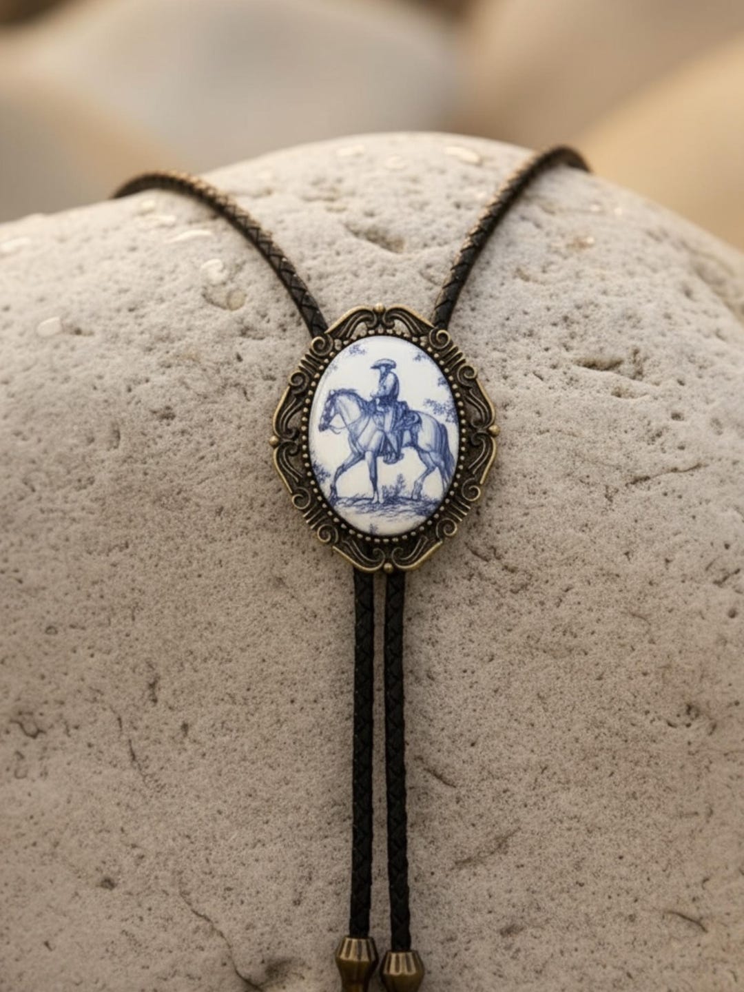 Bolo Tie With Cowboy Riding a Horse – Country Bolo Ties for Men and ...