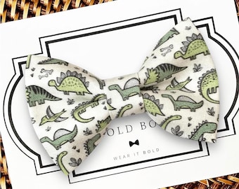 Dinosaur Dog Bow Tie, Cat Bowtie Pet Collar Accessory