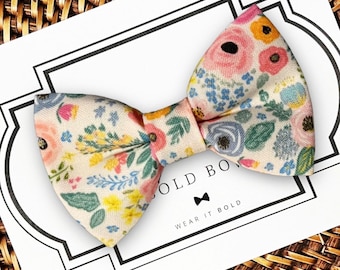 Kwiatowa muszka dla psa, obroża dla zwierząt, prezent ślubny dla kota, USA, ręcznie robiony