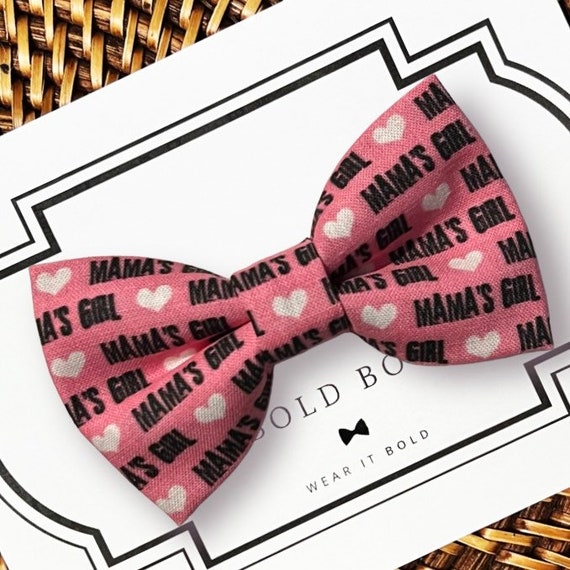 Mamas Girl Valentines Day Dog Bow Tie for Dog Collar, Dog Bowtie, Cat Bow Tie, Valentines Day Gift, Dog Gifts, Dog Gift, Valentines Gift