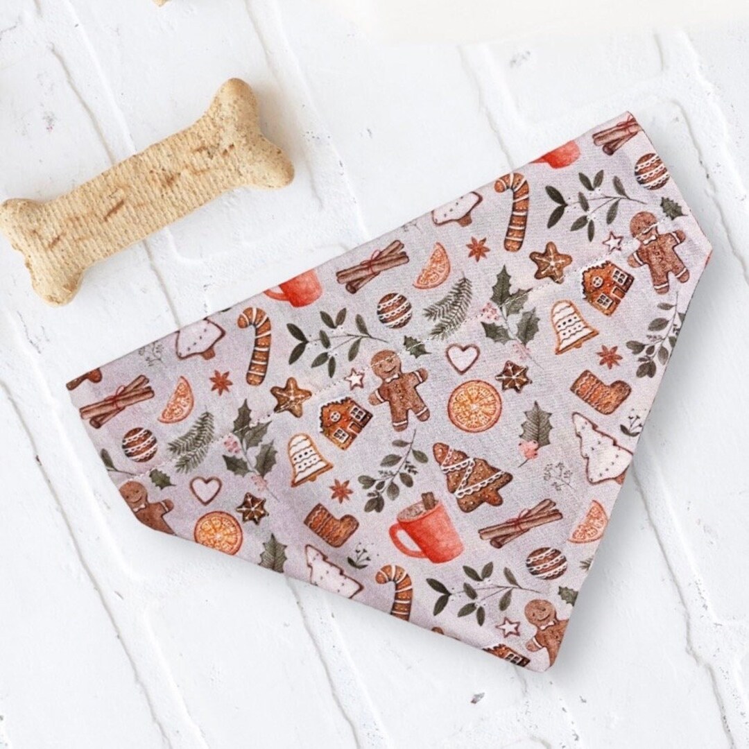Dog Christmas Bandana, Dog Bandana, Dog Scarf, Dog Clothing Pet Bandana