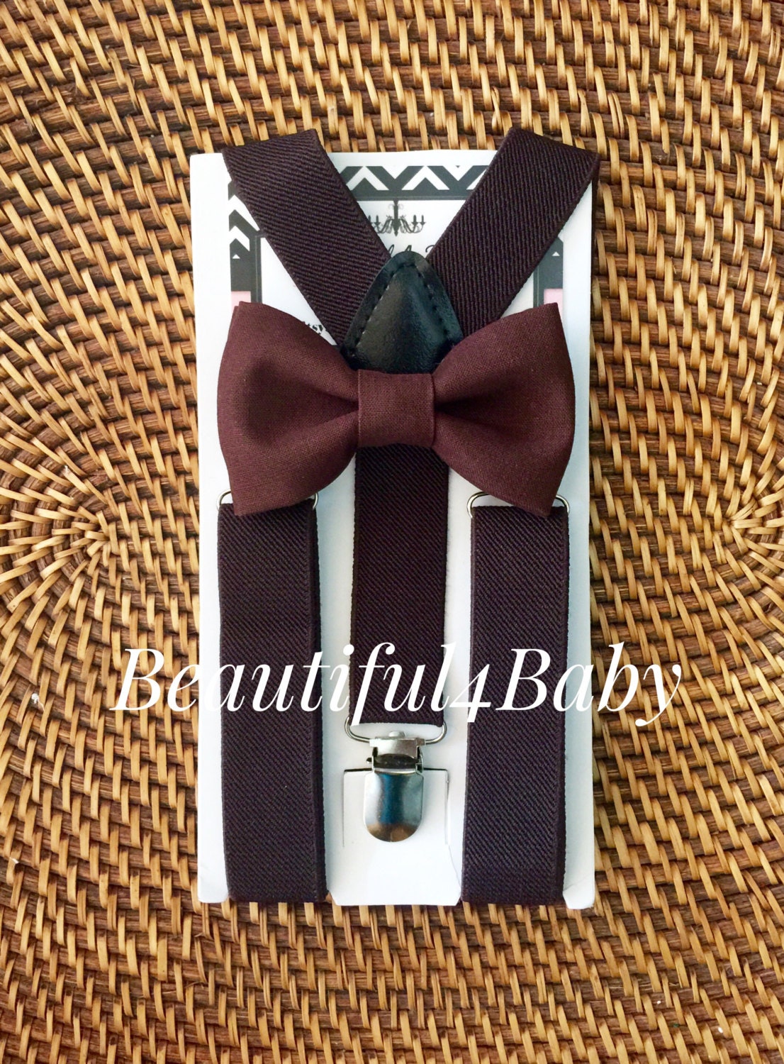 Brown Baby Bow Tie Brown Toddler Bow Tie Baby Bow Tie Etsy