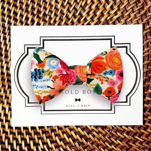 Floral Dog Bow Tie, Cat Bowtie Pet Collar Accessory Etsy