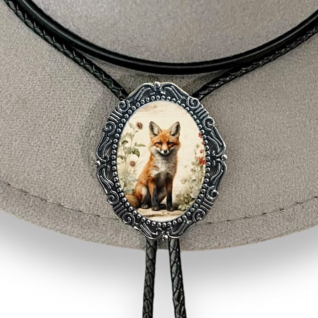 Fox Bolo Tie Women and Men, Necklaces for Women, Cowboy or Cowgirl ...