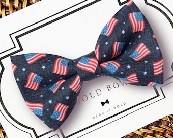 Rot, Weiß & Blau 4. Juli Hundefliege, USA, Patriotische Fliege für Hunde, Katzen, Unabhängigkeitstag Hundefliege, Hundezubehör, Geschenk für Hunde