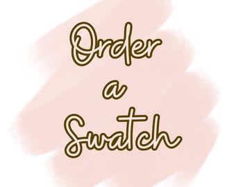 Fabric Swatch: Check Color and Pattern