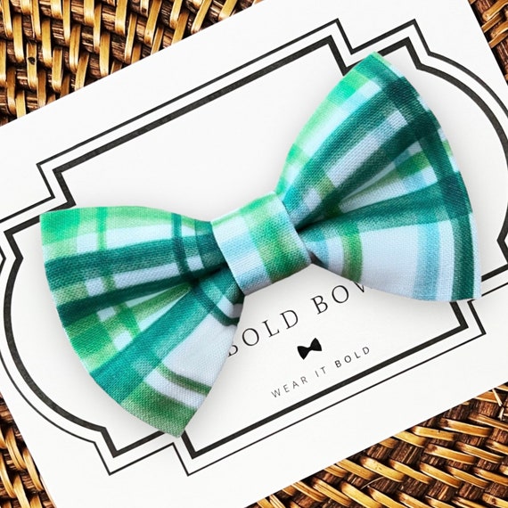 St Patricks Dog Bow Tie or Cat Bow Tie for Dog Collar or Cat Collar, Dog Bowtie, Green Navy Dog Accessories, Dog Bows, St Patricks Day,Irish