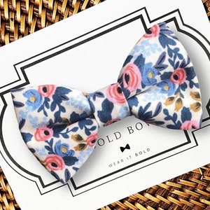 Rifle Paper Co Papillon per cani, papillon floreale per cani, gatti, animali domestici, papillon, papillon, papillon per cani maschi, accessori per cani, regalo di compleanno per cani